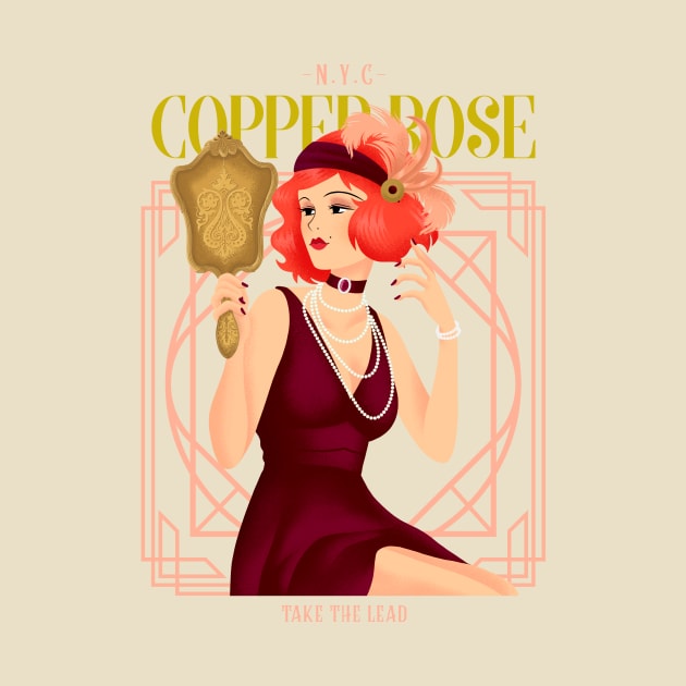 NYC COPPER ROSE - The Great Gatsby by Tip Top Tee's