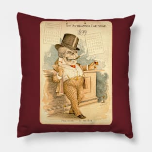 Vintage Skeleton-Gambler Pillow