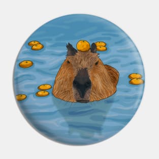 Capybara Chill Pin