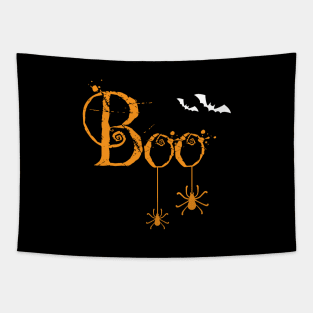 Boo, happy Halloween Tapestry