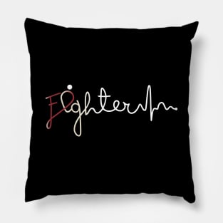 Fighter- Head Neck Cancer Gifts Head Neck Cancer Awareness Pillow