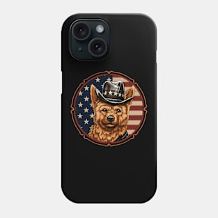 Norwich Terrier 4th of July Phone Case