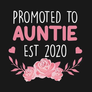 Promoted To Auntie Est 2020 T-Shirt