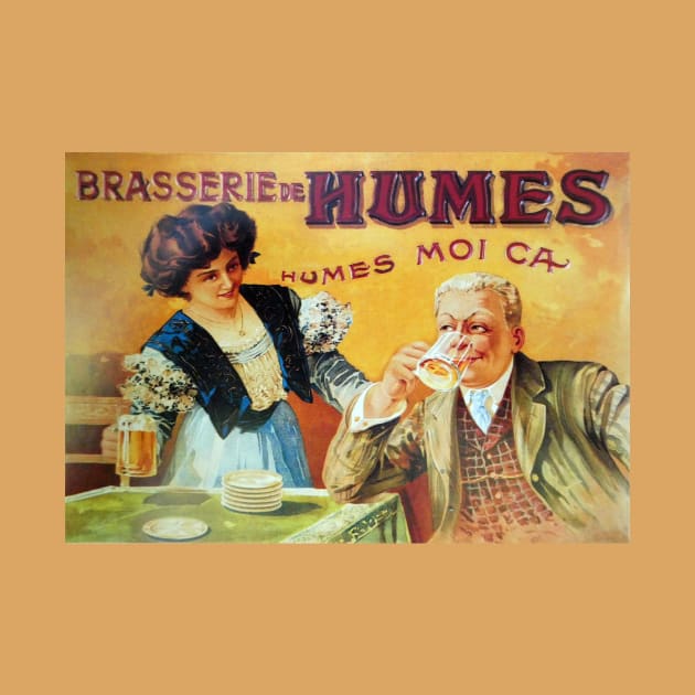 The Brasserie. French vintage poster. by JonDelorme