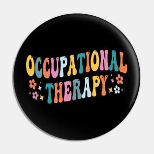 Occupational Therapy retro groovy Pin