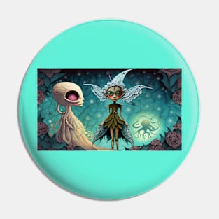 Alien Fairy in a Magic Land Pin