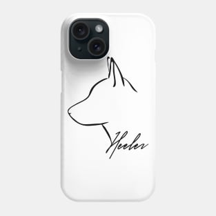 Proud Heeler profile dog lover gift Phone Case