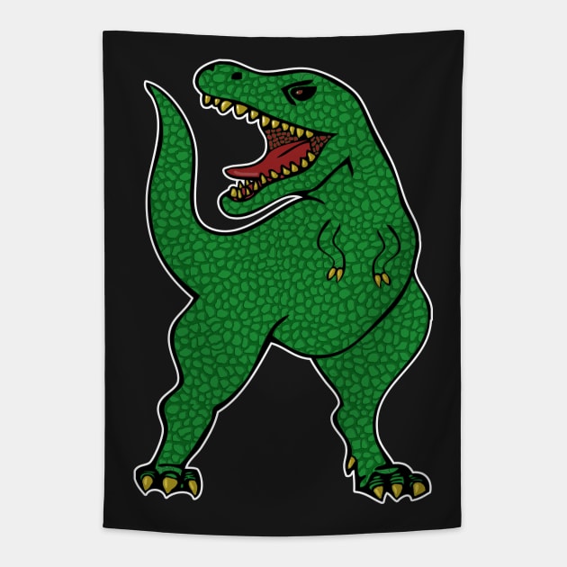 T-Rex Tapestry by headrubble