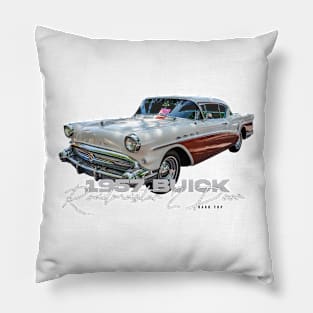 1957 Buick Roadmaster 2 Door Hardtop Pillow