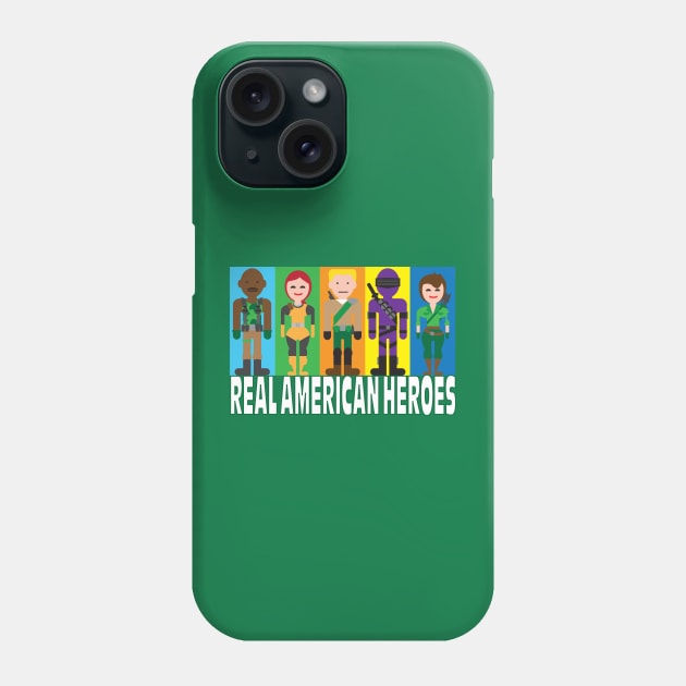 Real American Heroes Phone Case by Hart Comic Art