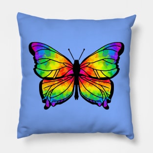 Rainbow butterfly Pillow