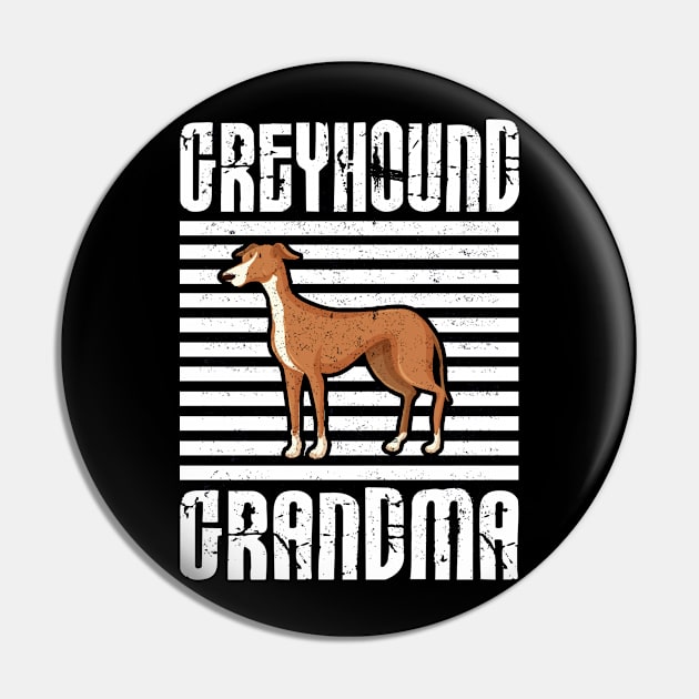 Greyhound Grandma Proud Dogs Pin by aaltadel