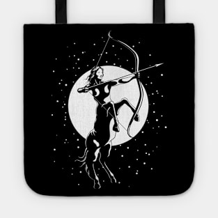 Centaur Archer Woman - Sagittarius Astrological Zodiac Sign Tote