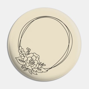 floral wreath Pin