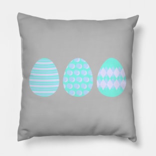 Eggspert Easter Eggs - Decorated Eggs in Purple and Green Pillow