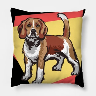 Beagle in Abstract Pillow