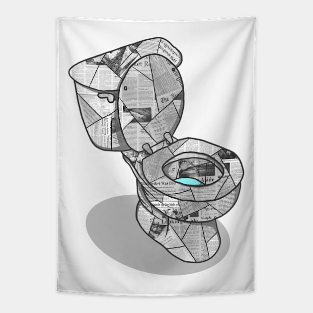 Toilet Paper Tapestry by GODZILLARGE