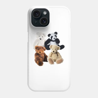 Four Stuffed toy bears Phone Case