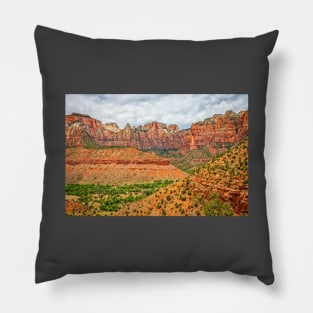 Watchman Trail View, Zion National Park Pillow