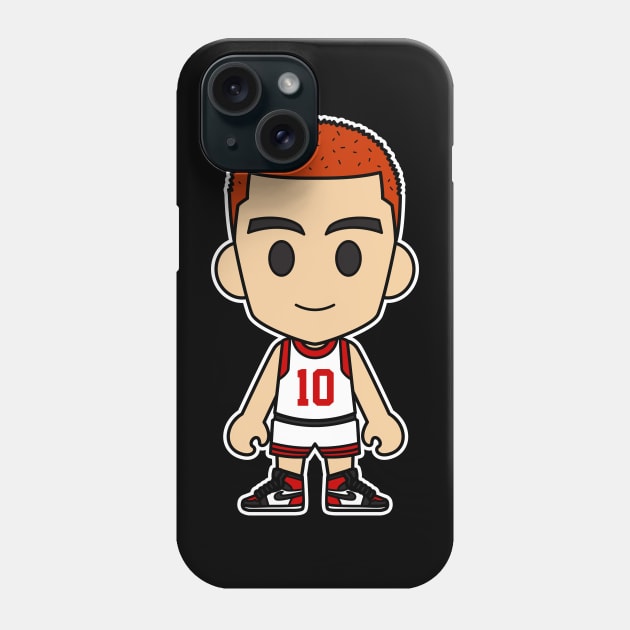 Hanamichi Sakuragi Bald White Jersey Phone Case by Chibi Pops