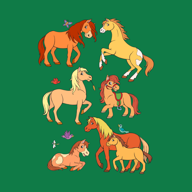 Pony Foals Horses by samshirts