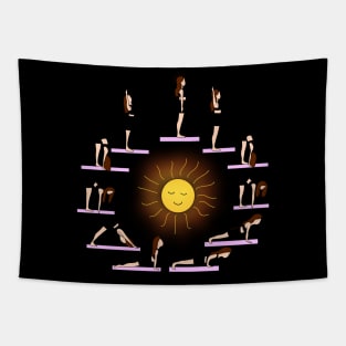 Sun salutations Tapestry