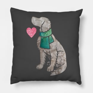 Watercolour Longhaired Weimaraner Pillow