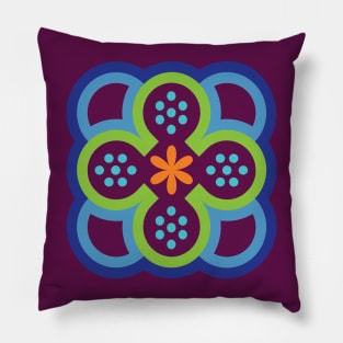 Abstract Flower - inspired by Moroccan Design Pillow