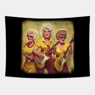 golden girls playing guitar together Tapestry