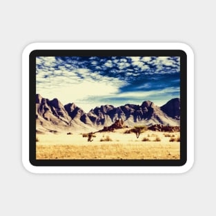 Desert & Mountains Oil painting Magnet