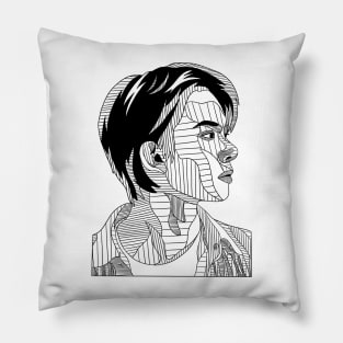 Heeseung line-shaded Pillow