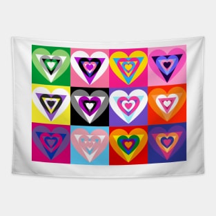 Pride hearts Tapestry