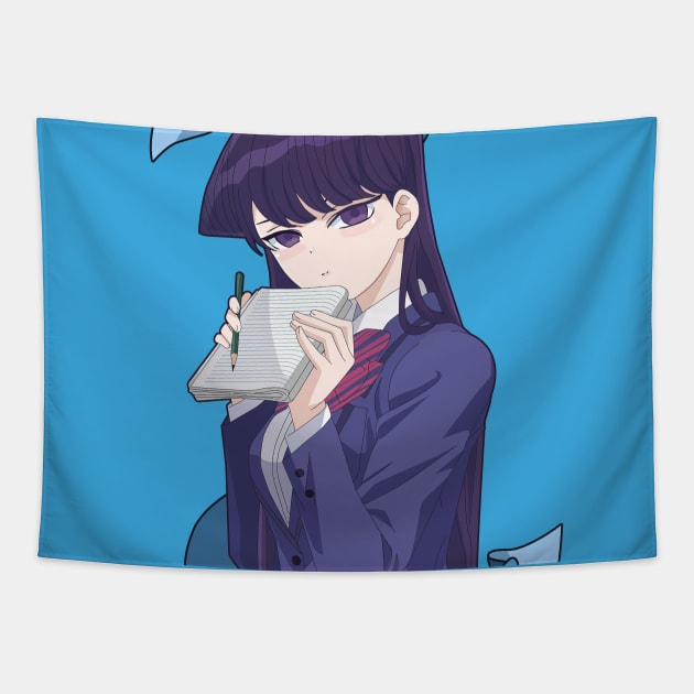 Komi Can't Communicate Tapestry by Dokey4Artist