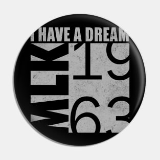 I HAve a Dream, MLK, 1963, Black History Month Pin
