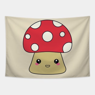 Cute Kawaii Mushroom Tapestry