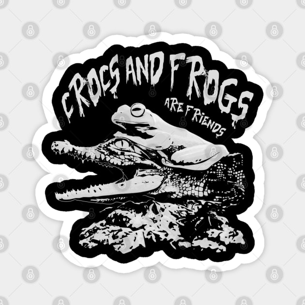 Crocs & Frogs are friends Magnet by JPNDEMON