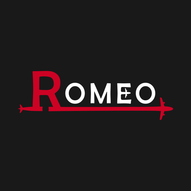 ROMEO Aviation Phonetic Alphabet Pilot Airplane by For HerHim