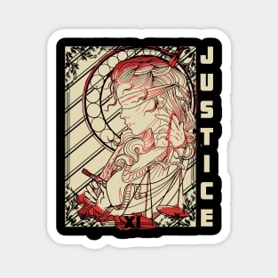 Tarot card Justice Magnet