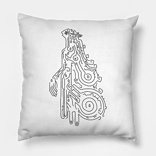 Sonia Geoglyph Black on White (Totk) Pillow