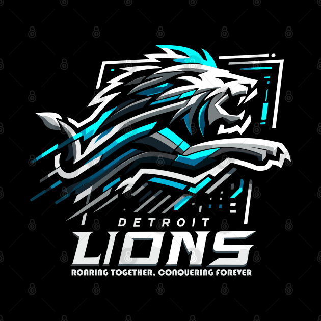 Detroit lions by AOAOCreation