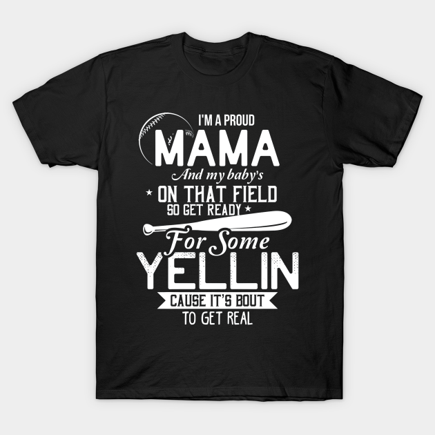 Discover Proud Mama Baseball Shirt Funny Mom Of Baseball Player Gifts - Baseball Mom - T-Shirt