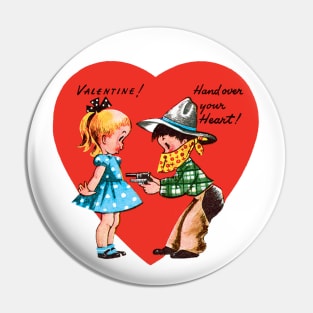 Retro Valentine's Day Heart Pin