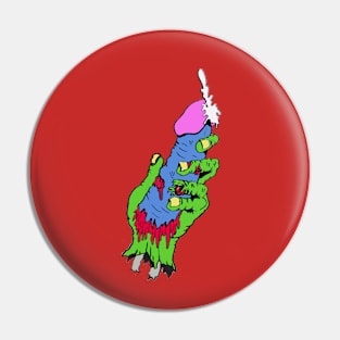 Severed Zombie Wiener Pin