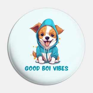 Good Boi Corgi Vibes Pin