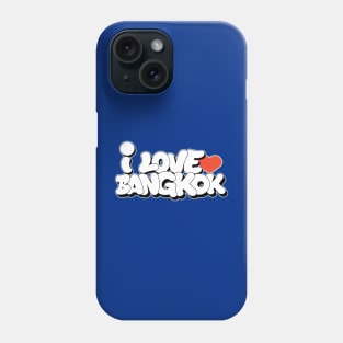 I love Bangkok graffiti letters style Phone Case