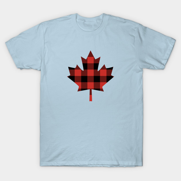 Disover Canada Maple Leaf Red Flannel Canadian - Canada - T-Shirt