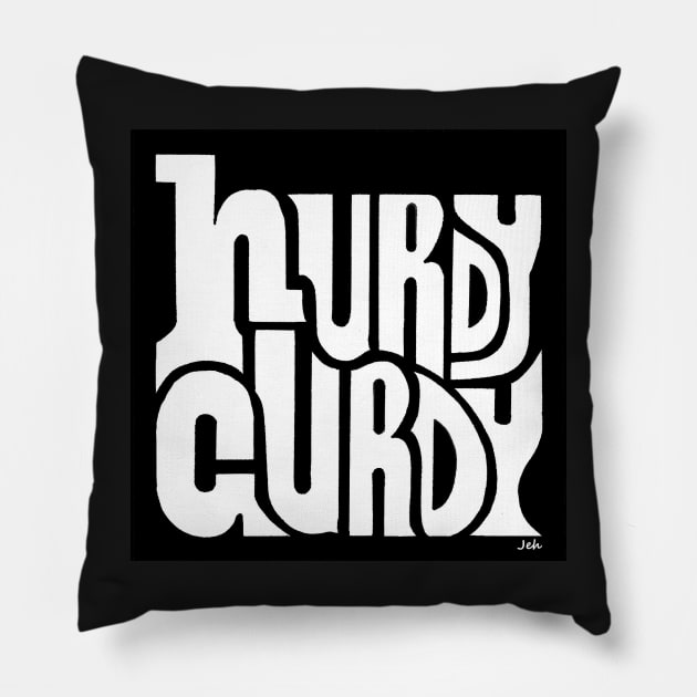 Hurdy gurdy 2 Pillow by inkle