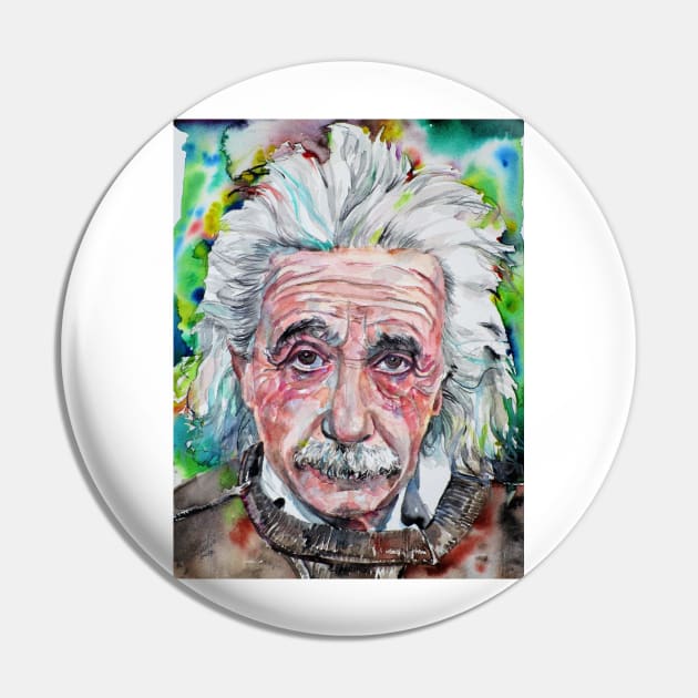 ALBERT EINSTEIN - watercolor portrait .12 Pin by lautir