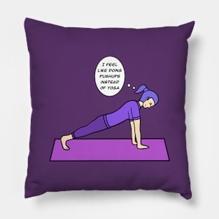 Plank pose - yoga Pillow