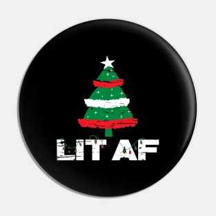 lit af christmas tree Pin